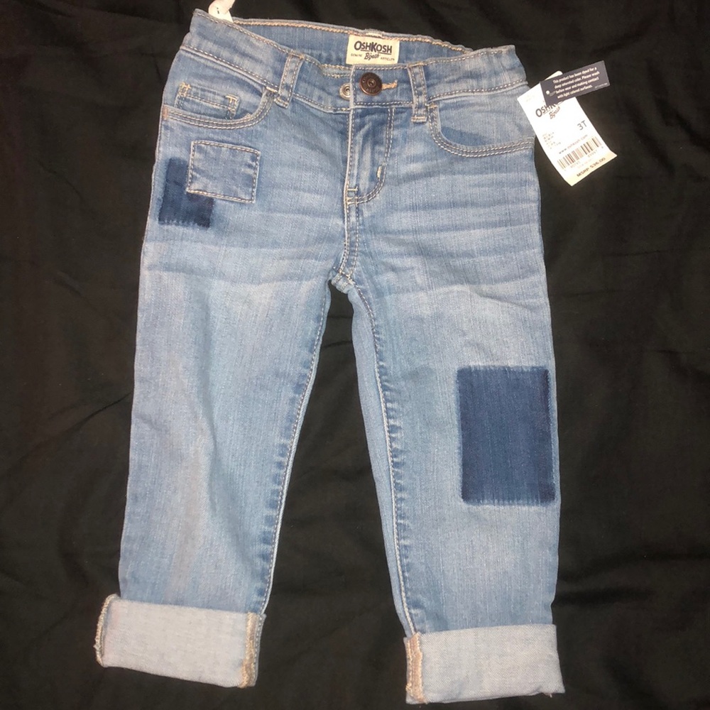 Toddler patch jeans